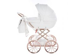 JUNAMA Kočík pre bábiky Dolce 08 white/copper