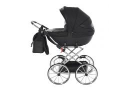 JUNAMA Kočík pre bábiky Dolce 09 black/silver