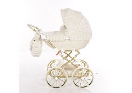 JUNAMA Kočík pre bábiky Muffy 02 beige