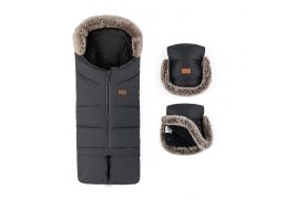 PETITE&MARS Fusak 4v1 Arctic + rukávnik Furry forever black 2025