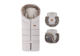 PETITE&MARS Fusak 4v1 Arctic + rukávnik Furry champagne shower 2025