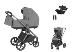 CARRELLO Ultra 2.0 Travel Set + Cybex Aton B2 i-Size silk grey 2025