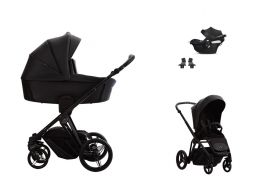 BEBETTO Monti Pro + Cybex Aton B2 i-Size 01 dark 2025