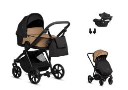 TUTIS Mio3+ Leather Travel Set Cybex Aton B2 i-Size 180 beige 2025