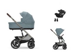 CYBEX Talos S Lux + Cot S Lux Travel Set Aton B2 i-Size stormy blue 2026