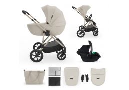 KINDERKRAFT Prime 3 + Mink Pro 2 i-Size sand dune 2026