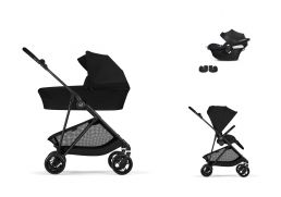 CYBEX Melio Carbon + Cot Travel Set B2 i-Size magic black 2026
