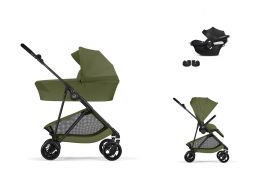 CYBEX Melio Carbon + Cot Travel Set B2 i-Size moss green 2026