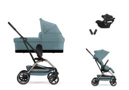 CYBEX Eezy S Twist+ 2 + Cot S Travel Set Aton B2 i-Size stormy blue 2026