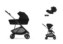 CYBEX Melio Carbon + Cot Travel Set Cloud G3 Plus i-Size magic black 2026