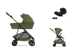 CYBEX Melio Carbon + Cot Travel Set Cloud G3 Plus i-Size moss green 2026