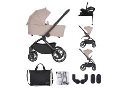 PETITE&MARS Scout + Cybex Aton B2 + Base One cappucino cream 2026