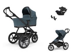 THULE Urban Glide 3 magnetic buckle Set + Cybex Aton B2 i-Size dark slate 2026