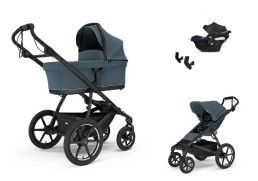 THULE Urban Glide 4-wheel magnetic buckle Set + Cybex Aton B2 i-Size dark slate 2026