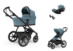 THULE Urban Glide 4-wheel magnetic buckle Set + Cybex Cloud G3 Plus i-Size mid blue 2026