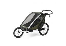 THULE Chariot Lite double + bike set + kočíkový set + bežecký set vintage green 2026